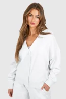 Button Through Cardigan Sweatshirt