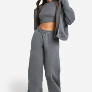 Petite 3-Piece Straight Leg Jogger Tracksuit