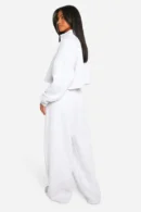 Petite Half Zip Cropped Sweatshirt & Wide Leg Tracksuit