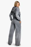 Nyc Star 2001 Applique Zip Through Shrunken Tracksuit