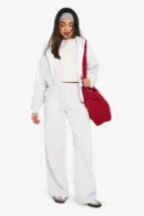 Deep Hem Hoodie & Straight Leg Jogger Tracksuit